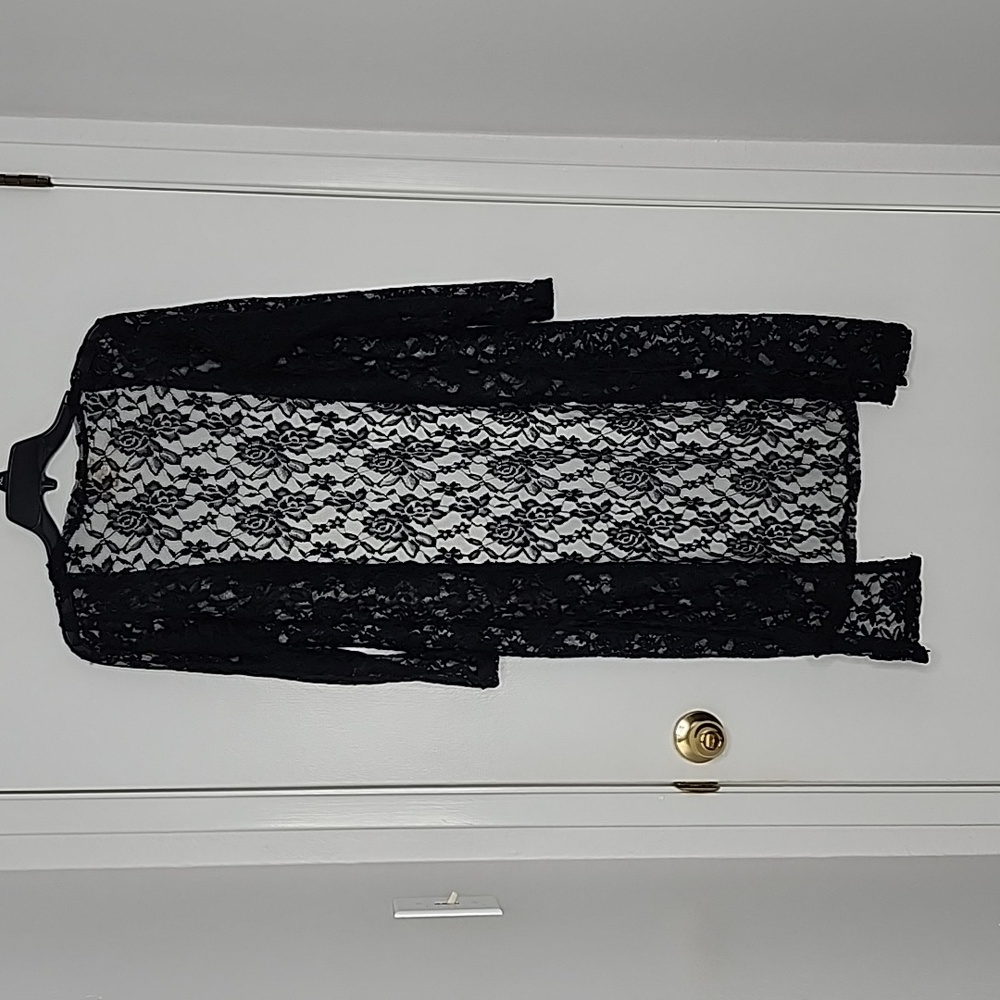Black Lace Duster New Without Tags - image 5
